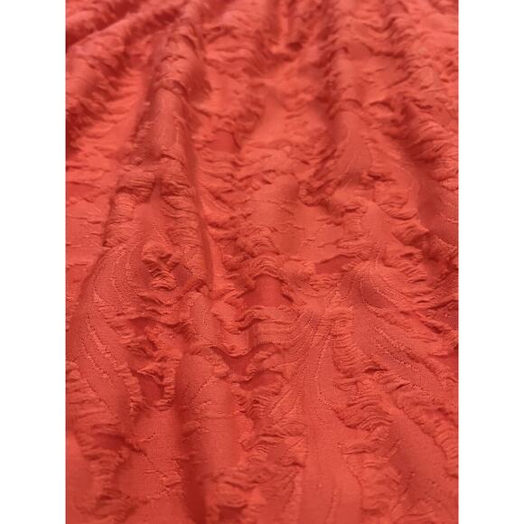 Lauren Conrad Flocked Ruffle Sleeveless Tank Top 3X Women's Shirt Spanish Coral - Picture 11 of 16